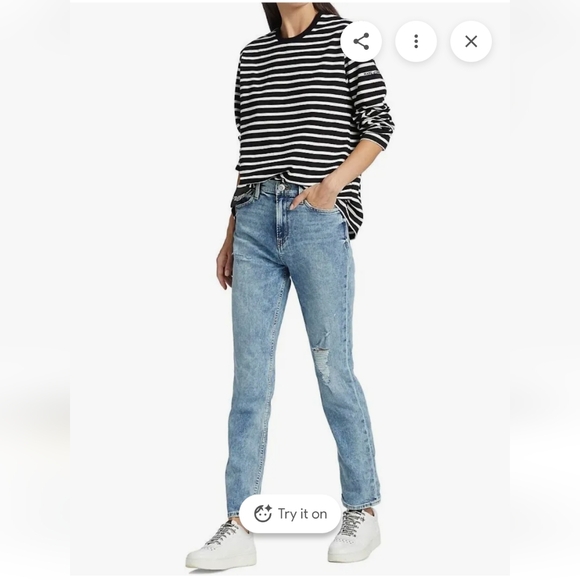 Hudson Jeans Denim - Women's Hudson Holly Straight Distressed Jeans